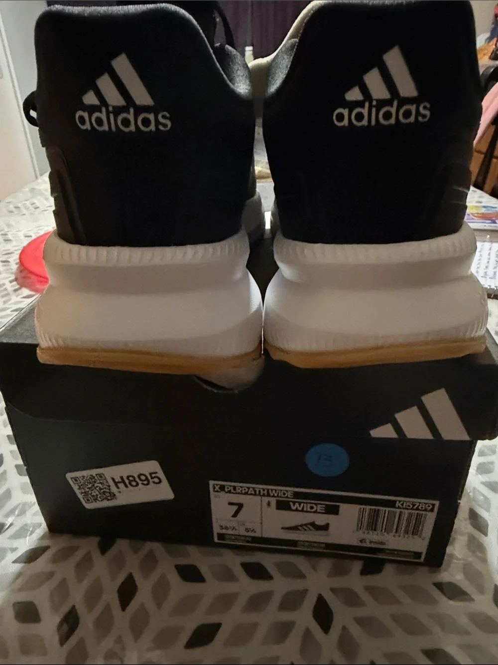 adidas kids Black and White Running Sneakers
